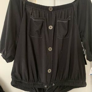 Off the shoulder crop top